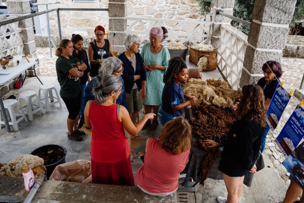 Oficina de lã, no Freixo da Serra