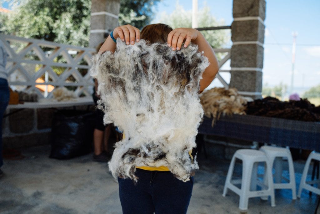 Oficina de lã, no Freixo da Serra