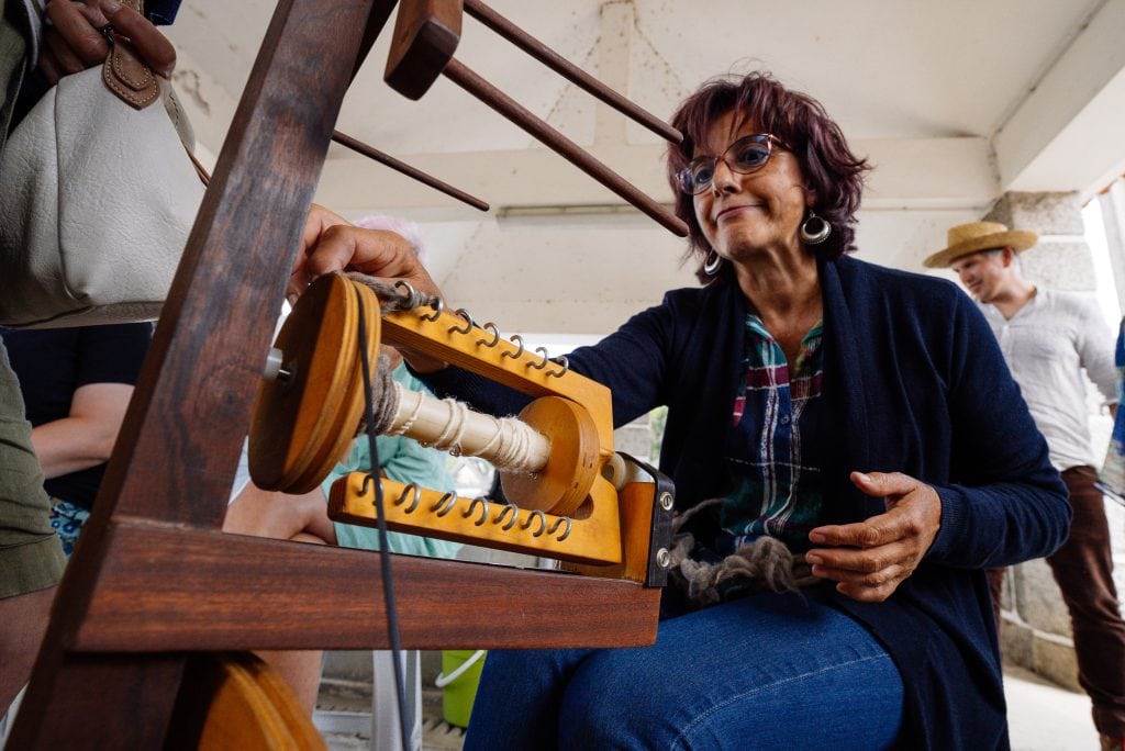 Oficina de lã, no Freixo da Serra