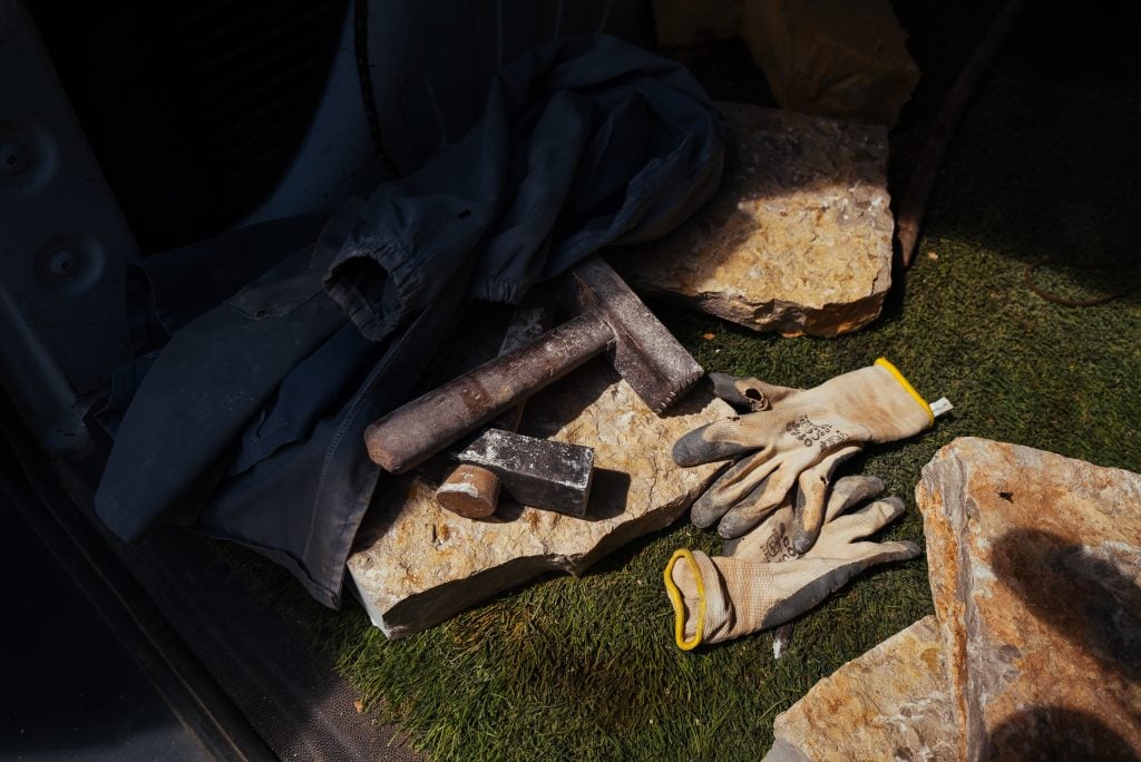 Ferramentas para fazer os muros