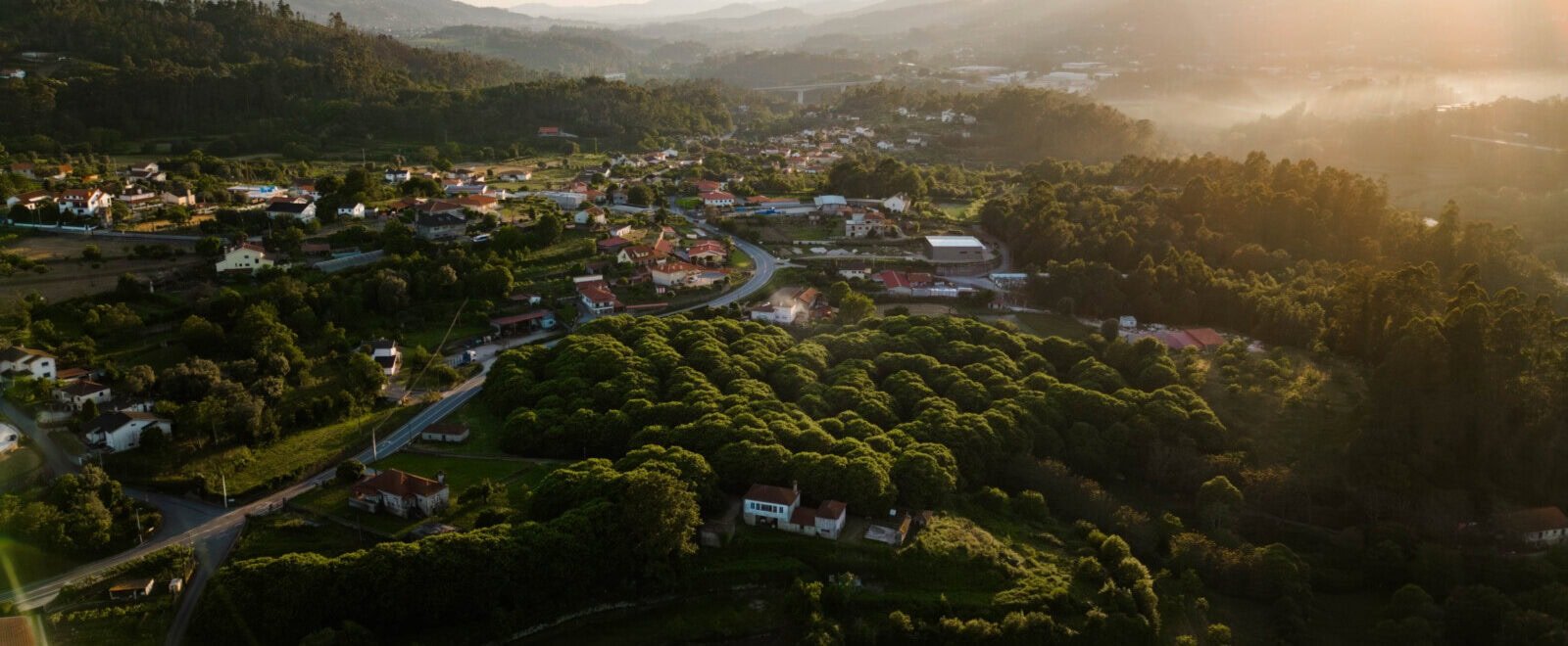 Vista aérea de Bravães