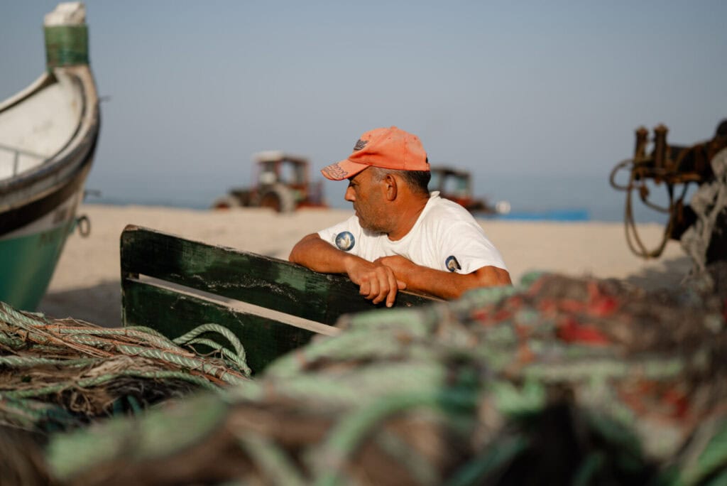 Arte xávega na Praia de Mira