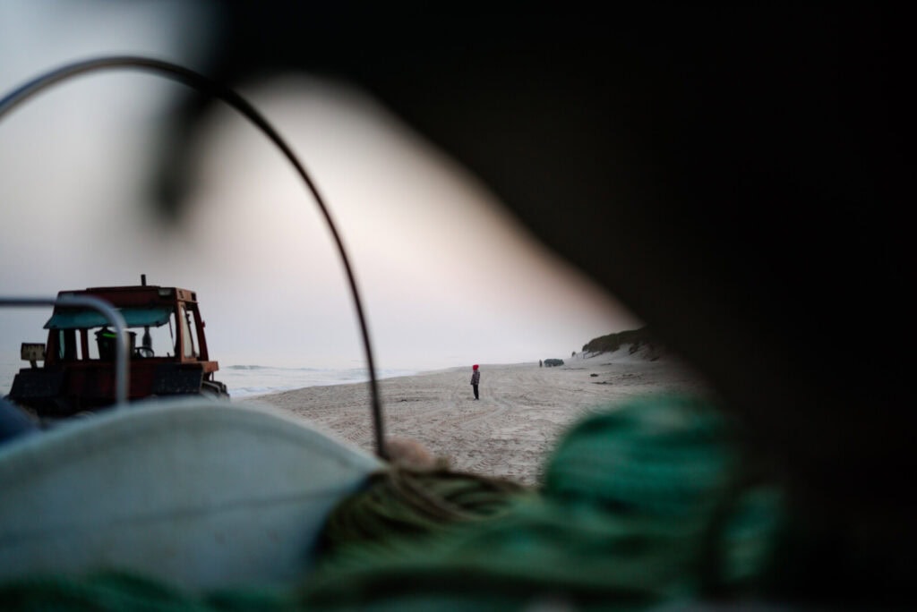 Arte xávega na Praia de Mira