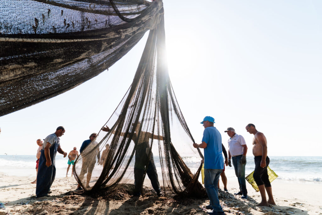 Arte xávega, Praia de Mira