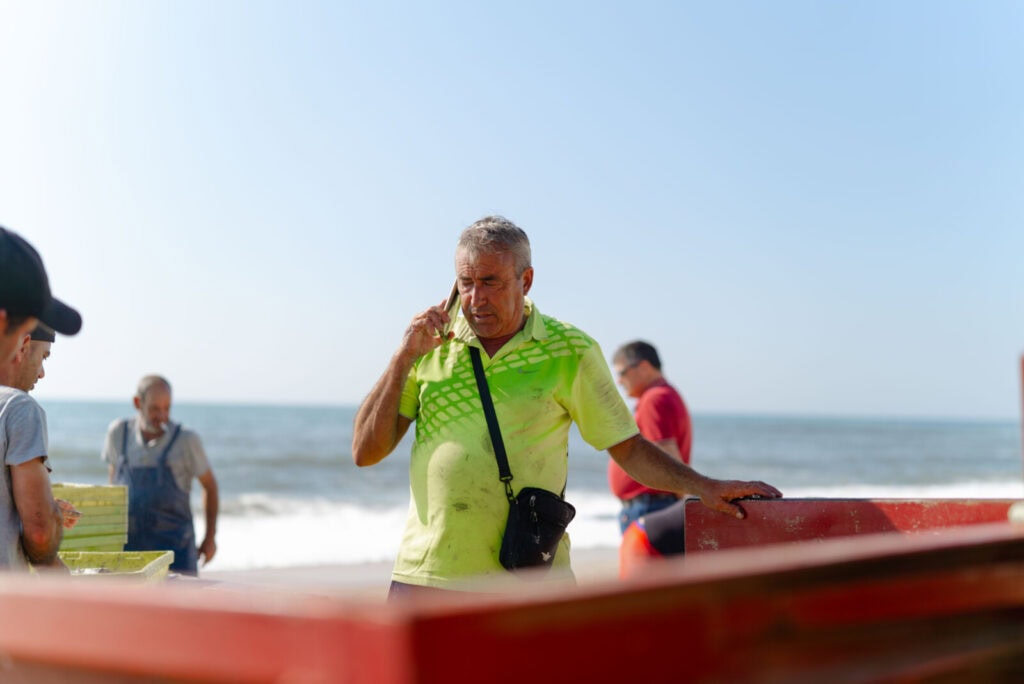 Arte xávega na Praia de Mira